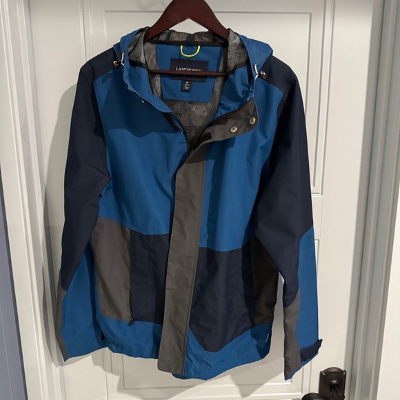Lands' End Other - LANDS END Waterproof Squall Rain Coat M Blue Mesh Lining Jacket